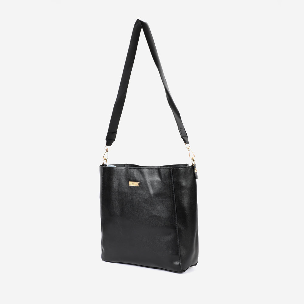 CARLTON LONDON WOMEN QUILTED TOTE HANDBAG