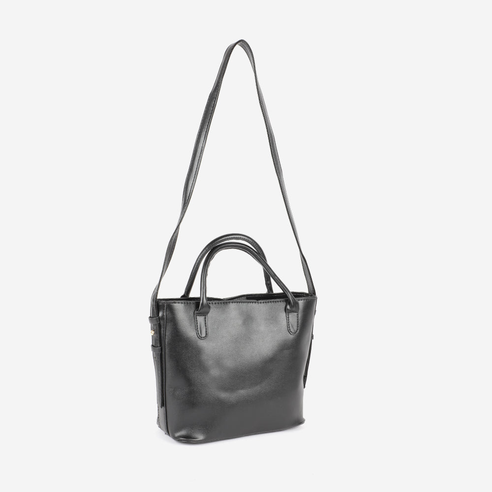 CARLTON LONDON WOMEN QUILTED TOTE HANDBAG