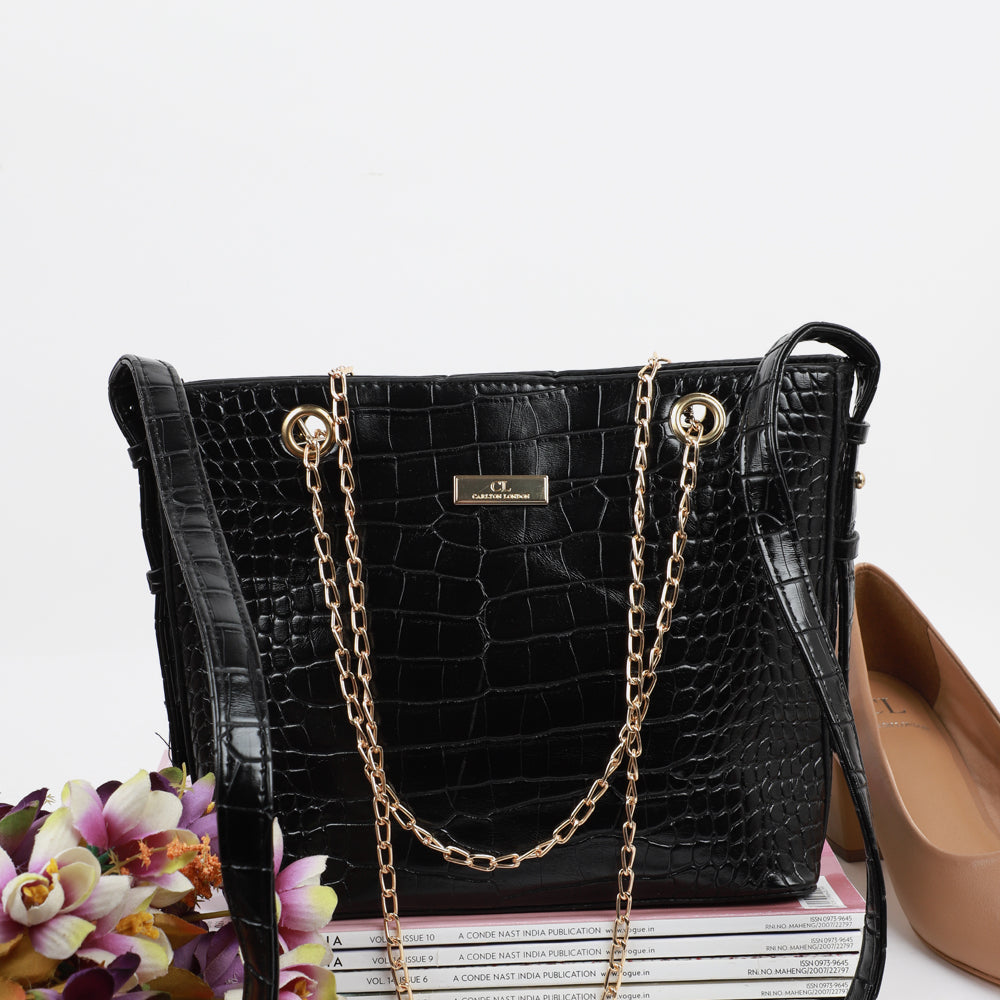 Carlton London Women Quilted Tote Handbag