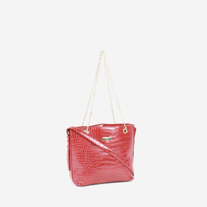 CARLTON LONDON WOMEN QUILTED TOTE HANDBAG