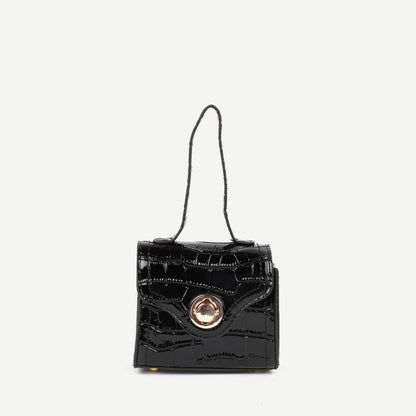 CARLTON LONDON WOMEN CROCO TEXTU HANDBAG