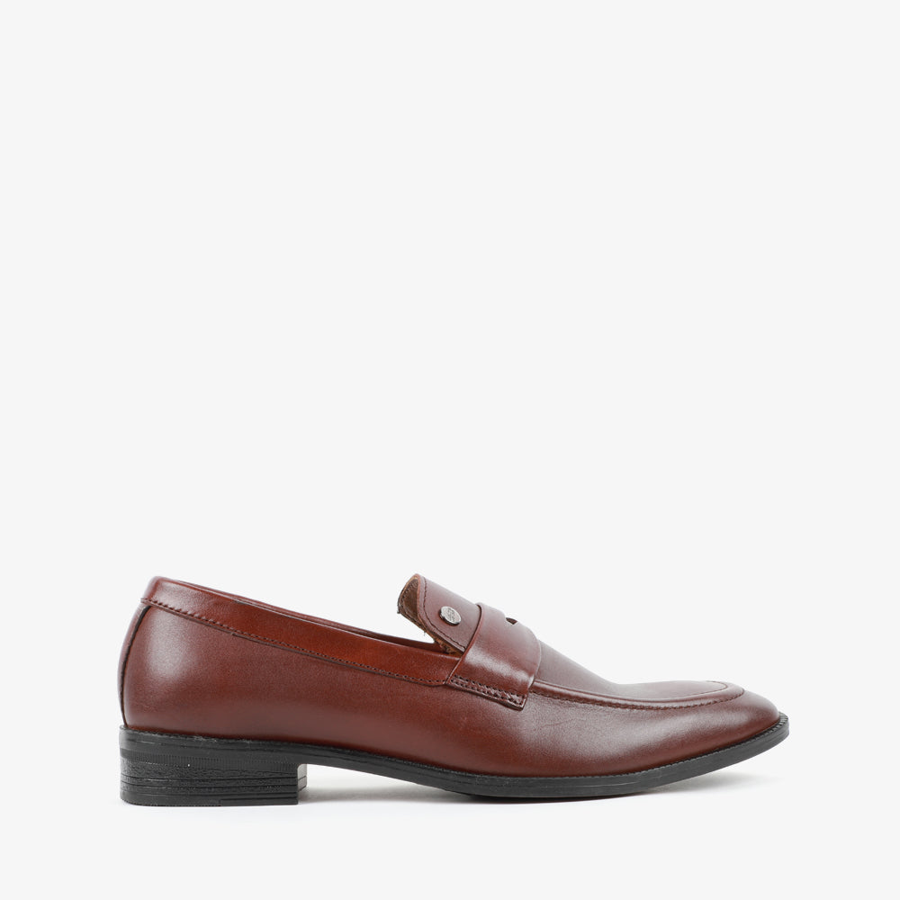 CARLTON LONDON LEATHER FORMAL LOAFER WITH LEATHER
