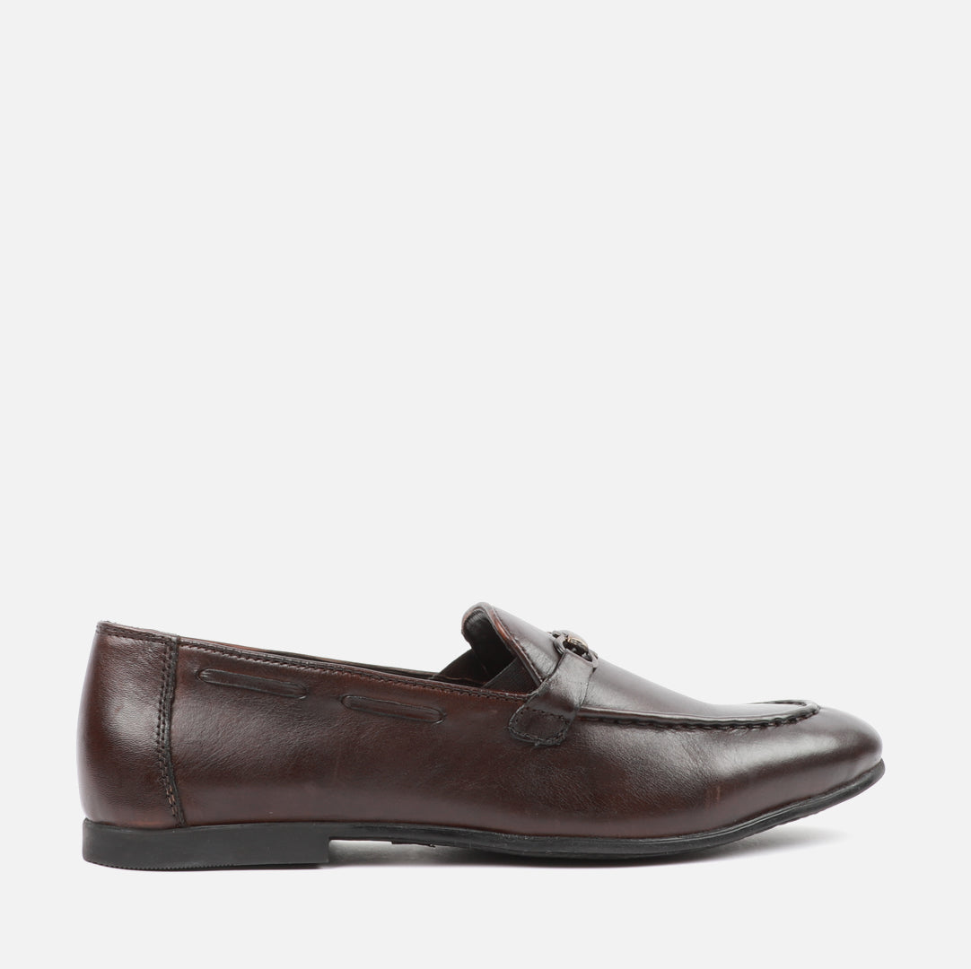 CARLTON LONDON FORMAL SLIP ON LEATHER MEN LOAFERS