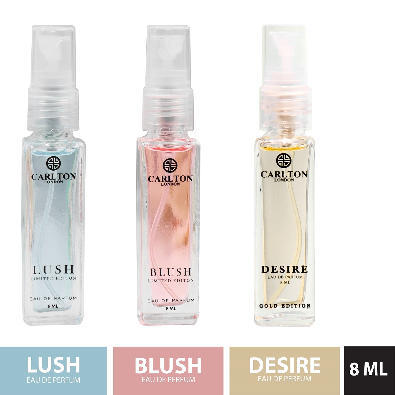 Combo Perfume For Women - Blush+Lush+ Desire 8 Ml (Each)